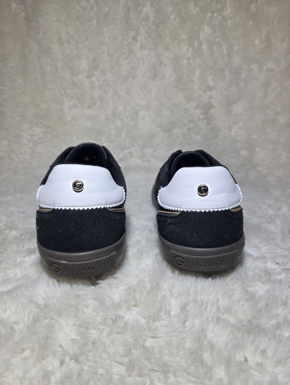 G by GUESS Olimpia Black Gold White Fashion Sneakers Low Top Shoes Women's 8.5 - Picture 5 of 10